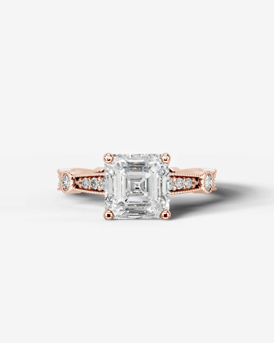 Hazel (Asscher) 14k Rose Gold 001