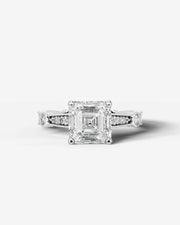 Hazel (Asscher) 14k White Gold 001