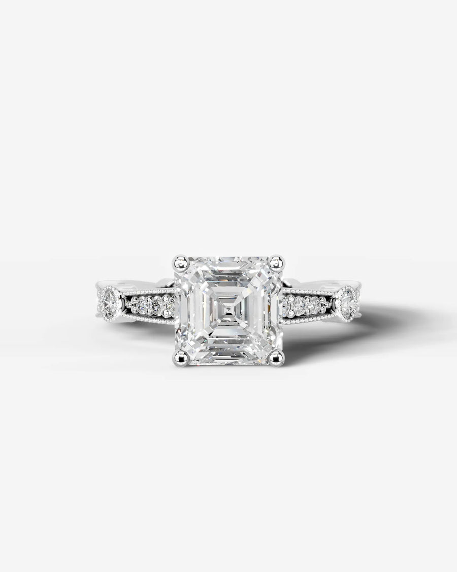 Hazel (Asscher) 14k White Gold 001