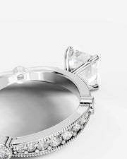 Hazel (Asscher) 14k White Gold 005