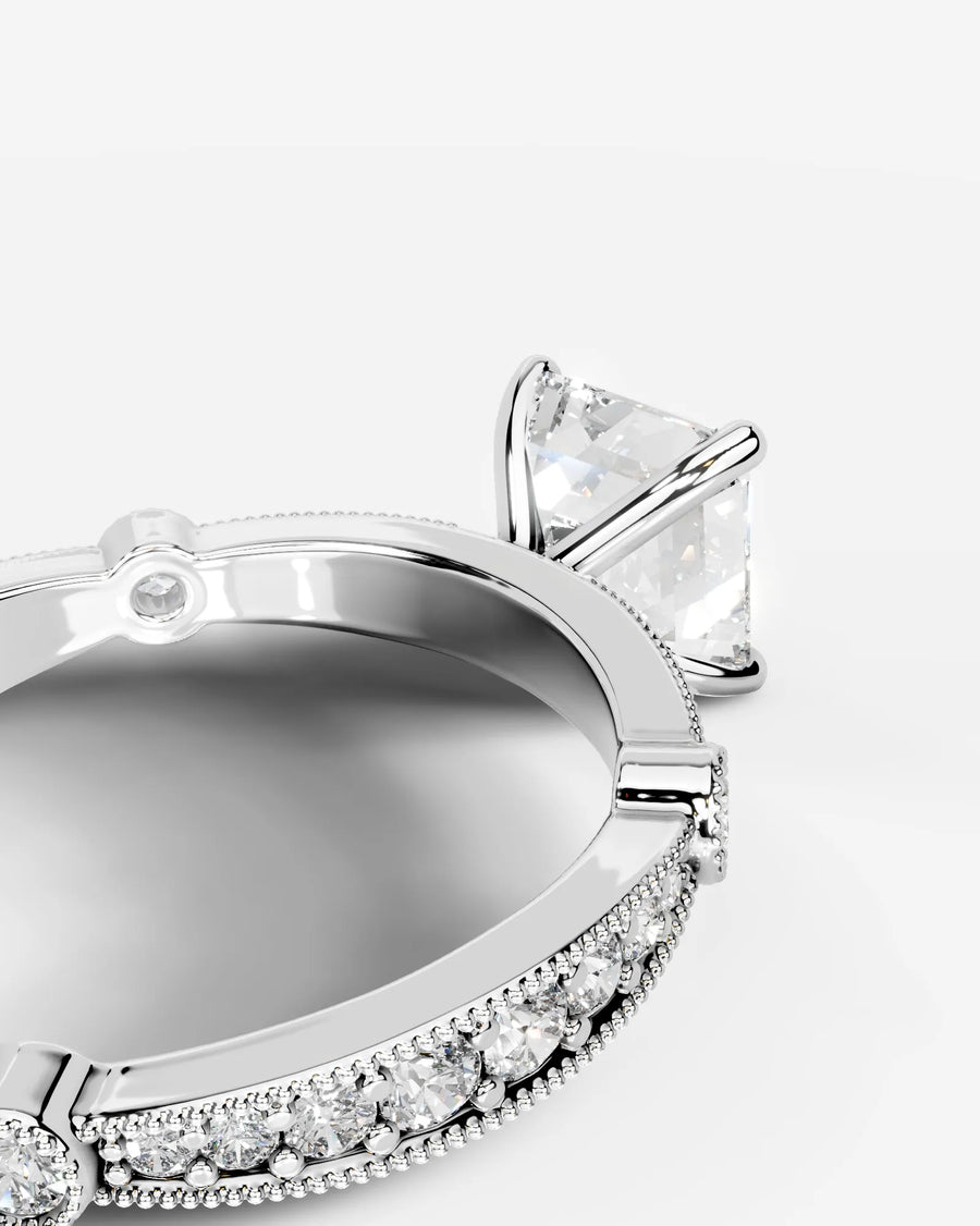 Hazel (Asscher) 18k White Gold 005