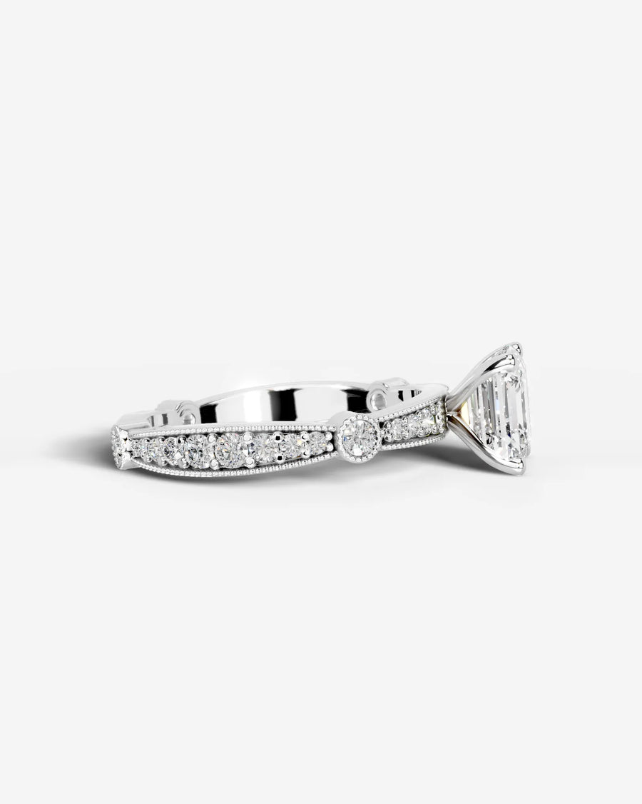 Hazel (Asscher) 14k White Gold 006