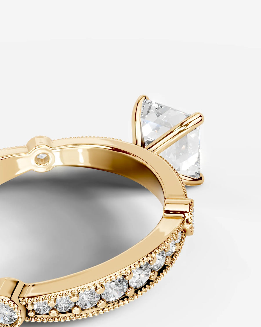 Hazel (Asscher) 18k Yellow Gold 005
