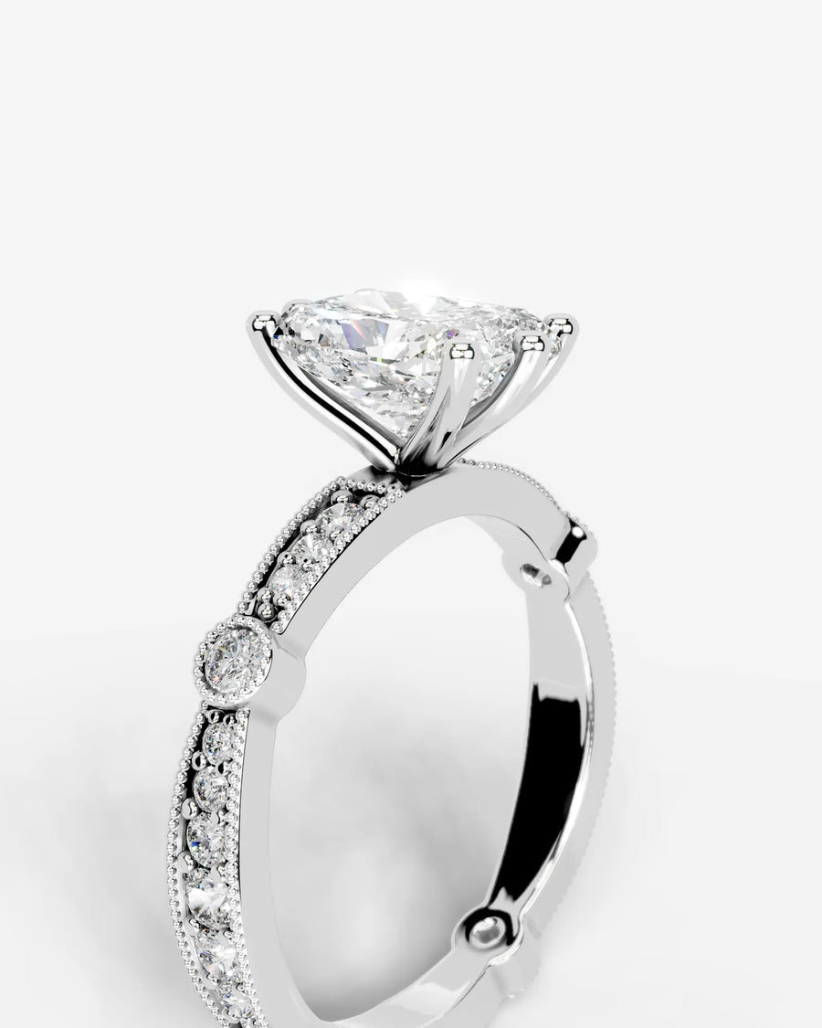 Hazel (Elongated Cushion) 14k White Gold 003