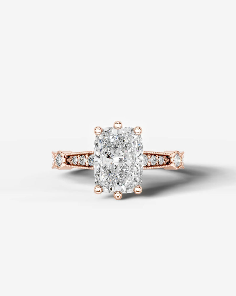 Hazel (Elongated Cushion) 14k Rose Gold 001