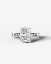 Hazel (Elongated Cushion) Platinum 001
