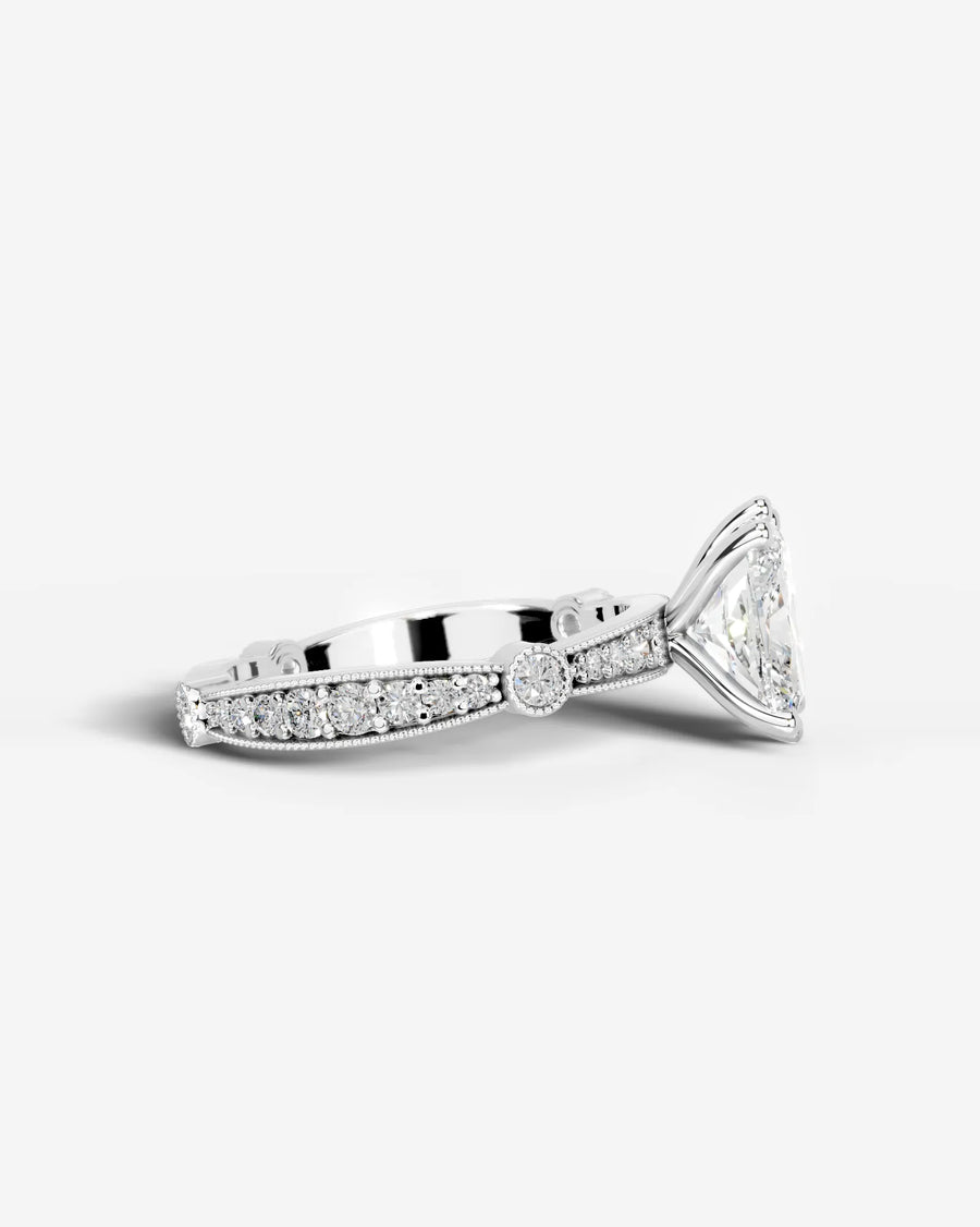 Hazel (Elongated Cushion) Platinum 006