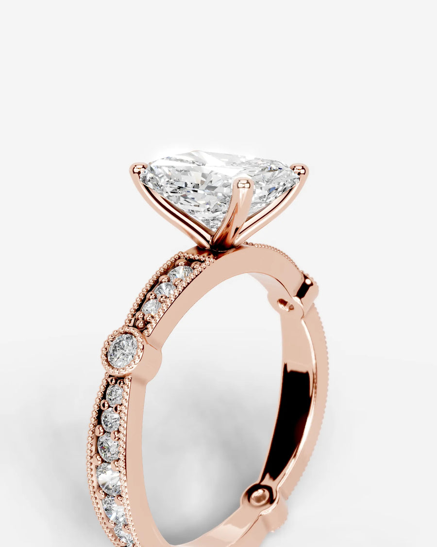Hazel (Elongated Radiant) 14k Rose Gold 003
