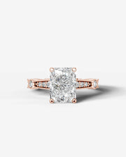 Hazel (Elongated Radiant) 14k Rose Gold 001