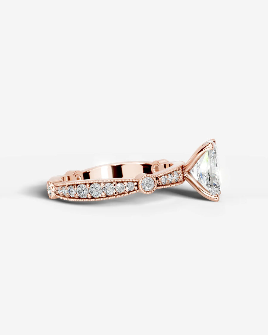 Hazel (Elongated Radiant) 14k Rose Gold 006