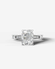 Hazel (Elongated Radiant) 14k White Gold 001