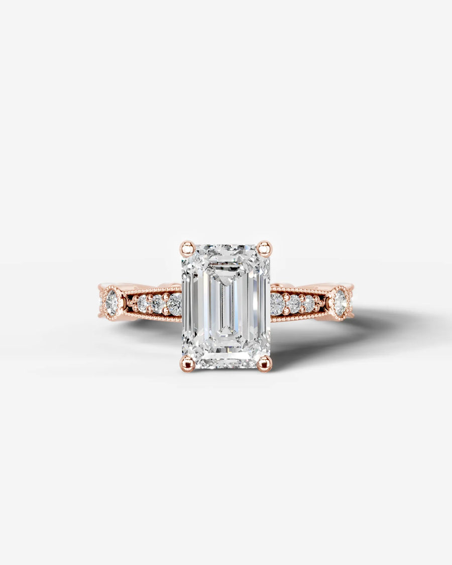 Hazel (Emerald) 14k Rose Gold 001