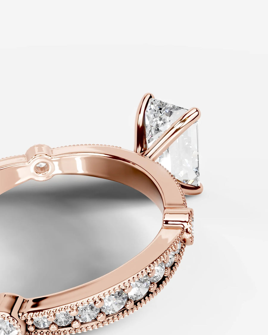 Hazel (Emerald) 14k Rose Gold 005