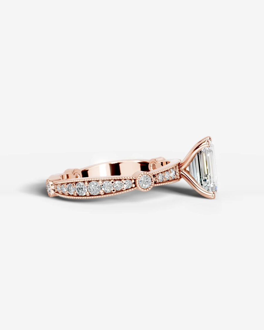 Hazel (Emerald) 14k Rose Gold 006
