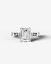 Hazel (Emerald) 18k White Gold 001
