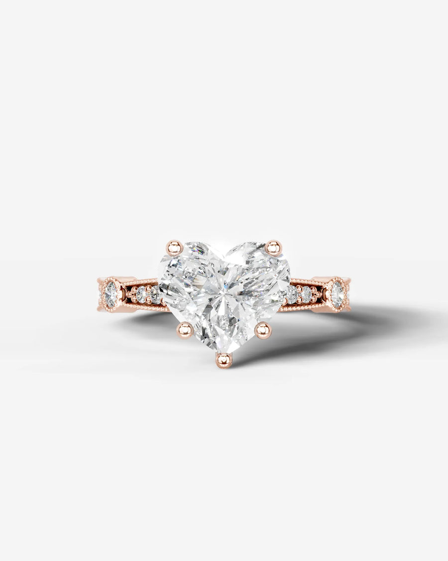 Hazel (Heart) 14k Rose Gold 001