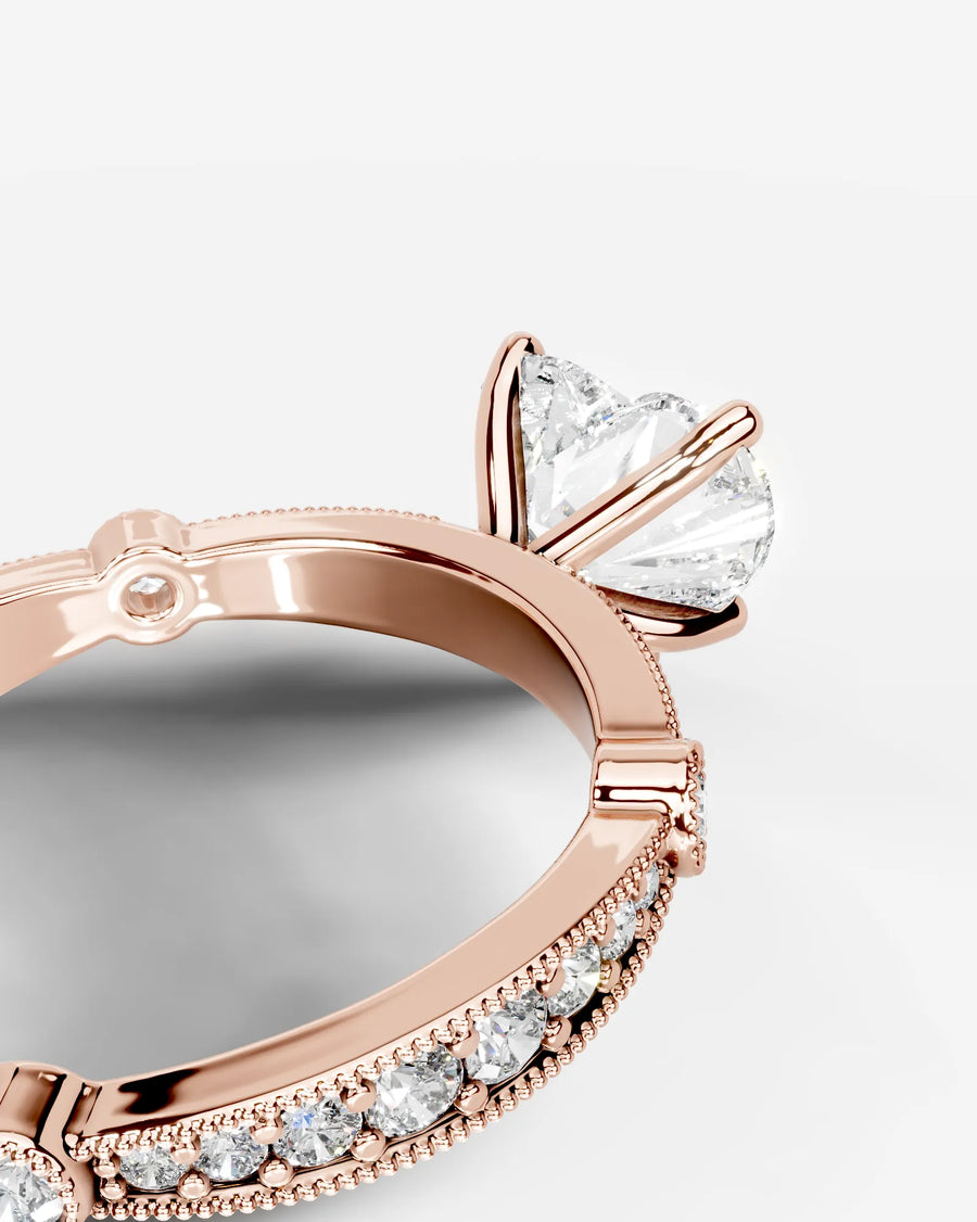 Hazel (Heart) 14k Rose Gold 005