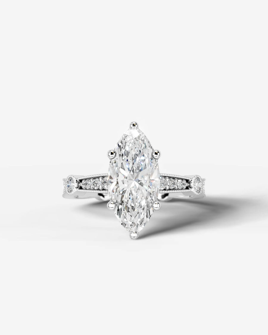 Hazel (Marquise) 14k White Gold 001