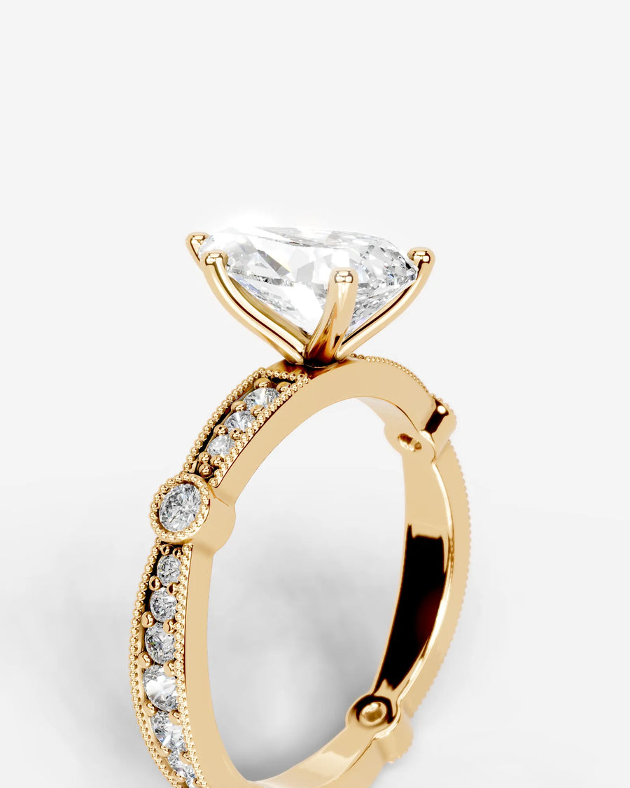 Hazel (Pear) 14k Yellow Gold 003