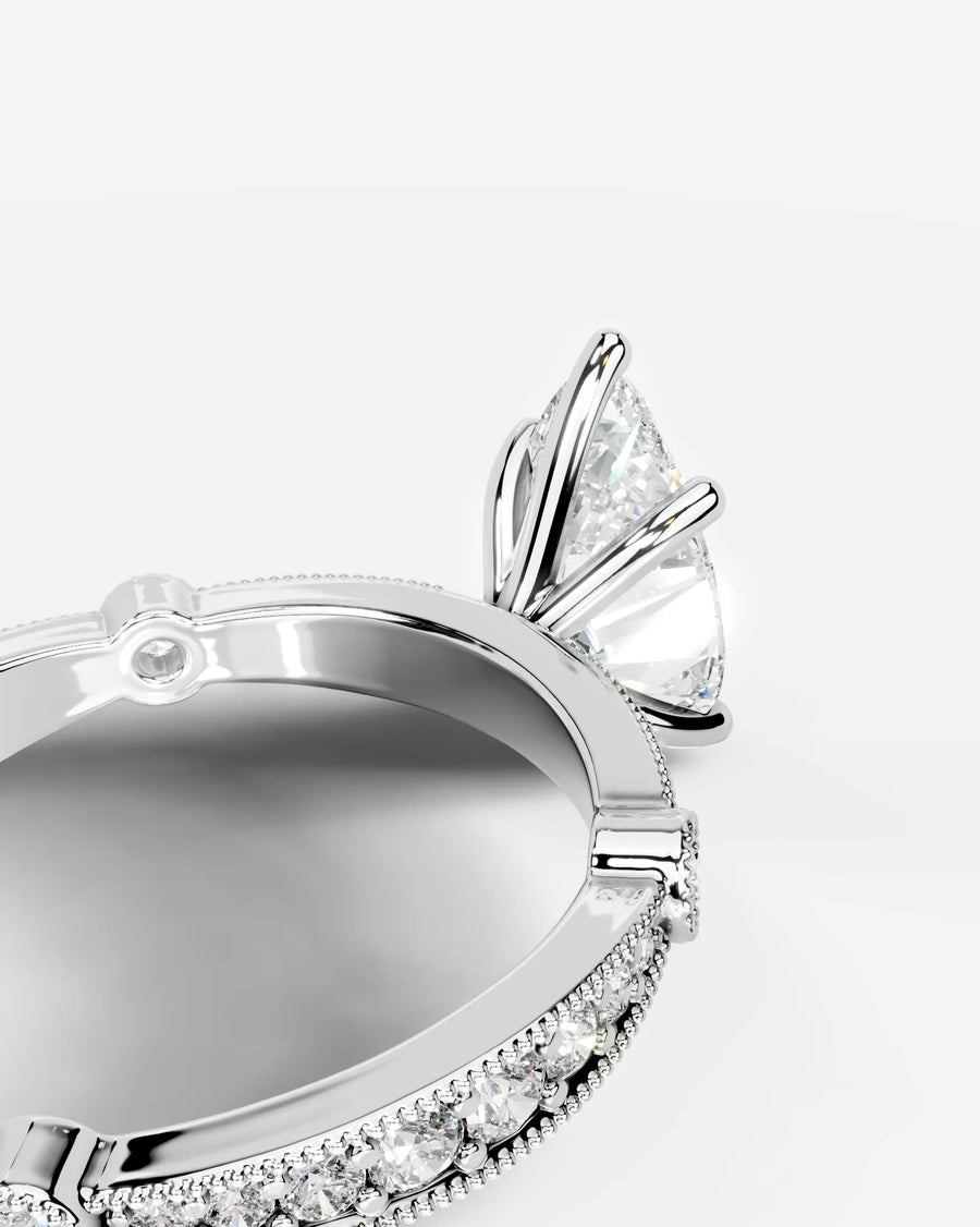 Hazel (Pear) 14k White Gold 004