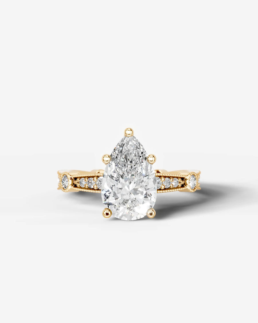 Hazel (Pear) 18k Yellow Gold 001