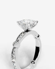Hazel (Princess) 18k White Gold 003