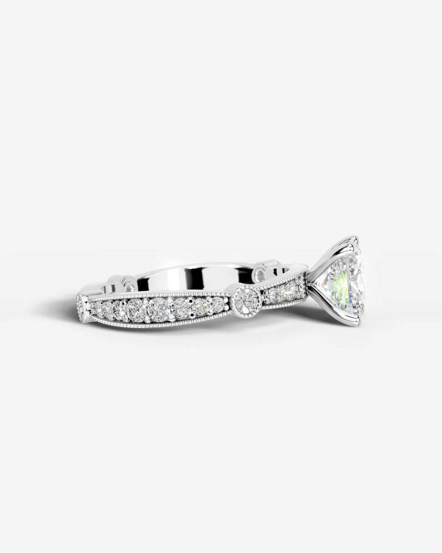 Hazel (Princess) 18k White Gold 006