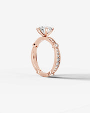 Hazel (Round) 14k Rose Gold 002