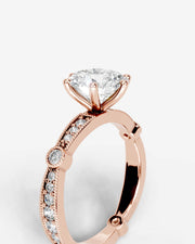 Hazel (Round) 14k Rose Gold 003