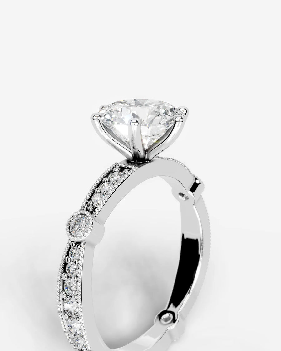 Hazel (Round) Platinum 003