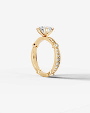 Hazel (Round) 14k Yellow Gold 002