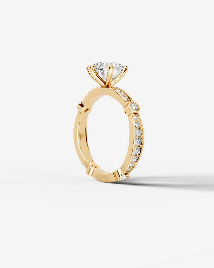 Hazel (Round) 18k Yellow Gold 002
