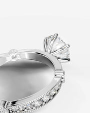 Hazel (Round) Platinum 004