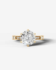Hazel (Round) 14k Yellow Gold 001