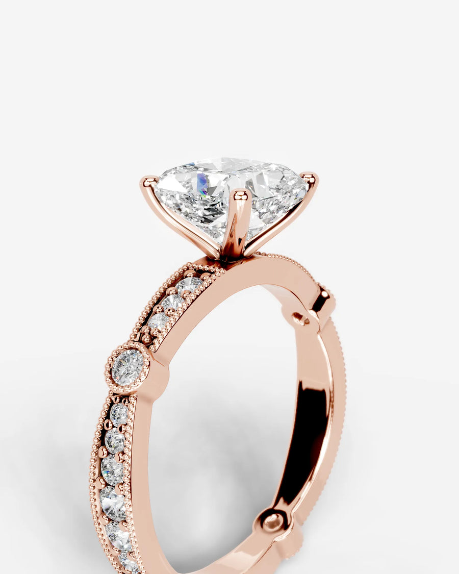 Hazel (Cushion) 14k Rose Gold 003