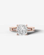 Hazel (Cushion) 14k Rose Gold 001