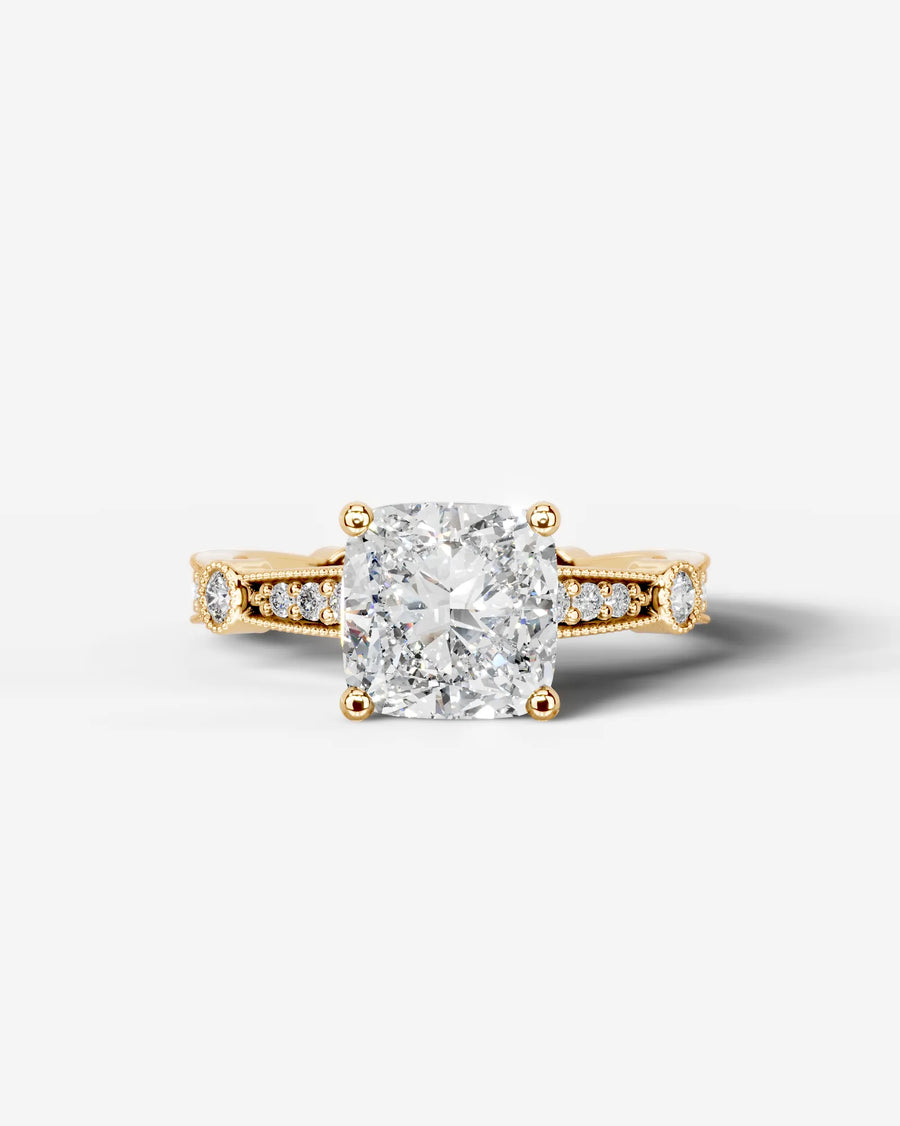 Hazel (Cushion) 18k Yellow Gold 001