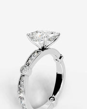 Hazel (Radiant) 14k White Gold 003
