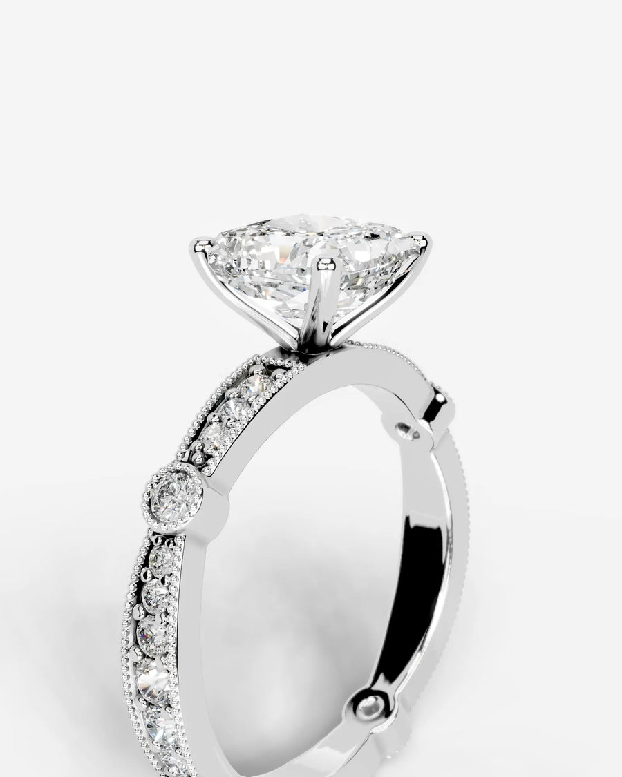 Hazel (Radiant) 18k White Gold 003