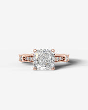 Hazel (Radiant) 14k Rose Gold 001