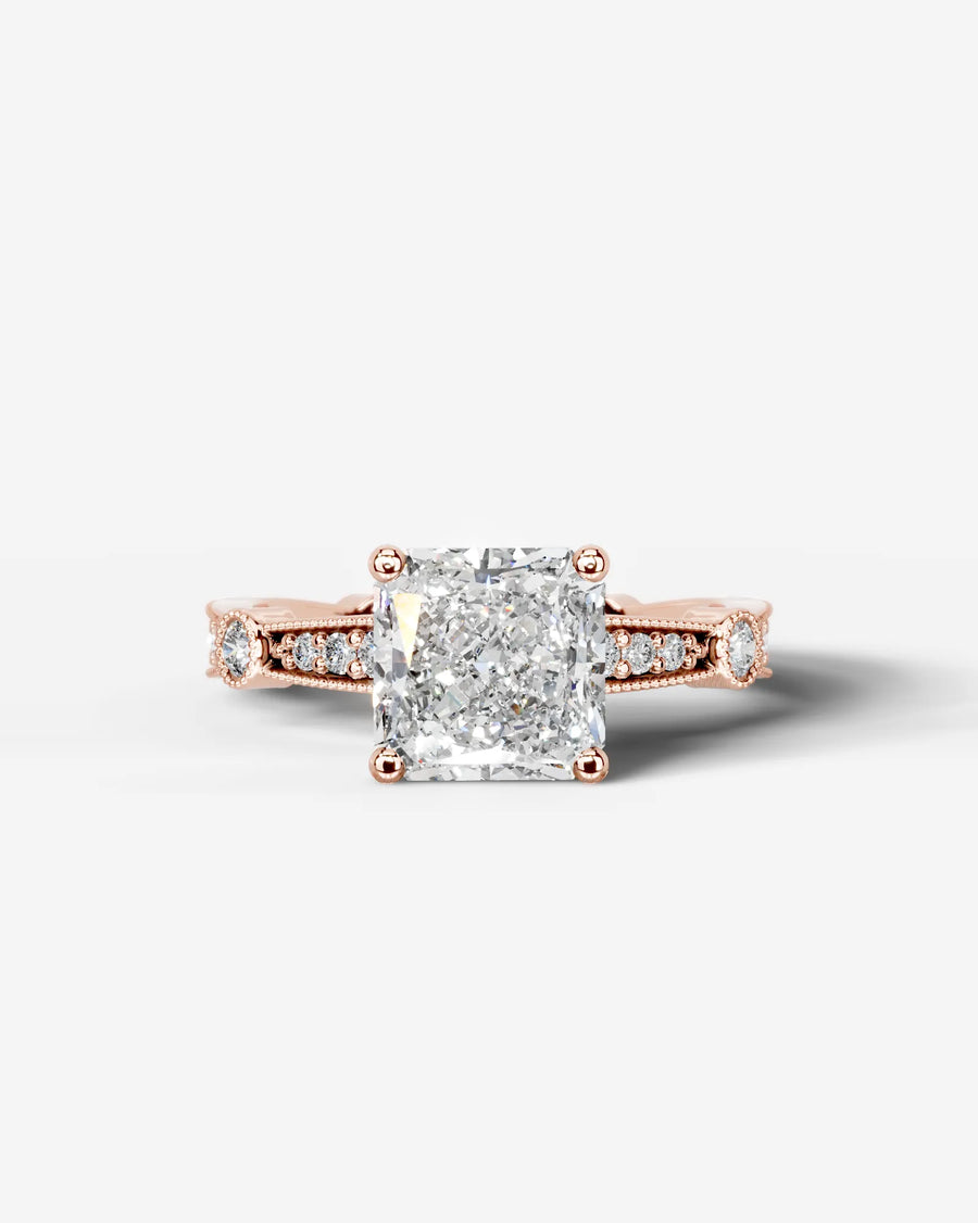 Hazel (Radiant) 14k Rose Gold 001