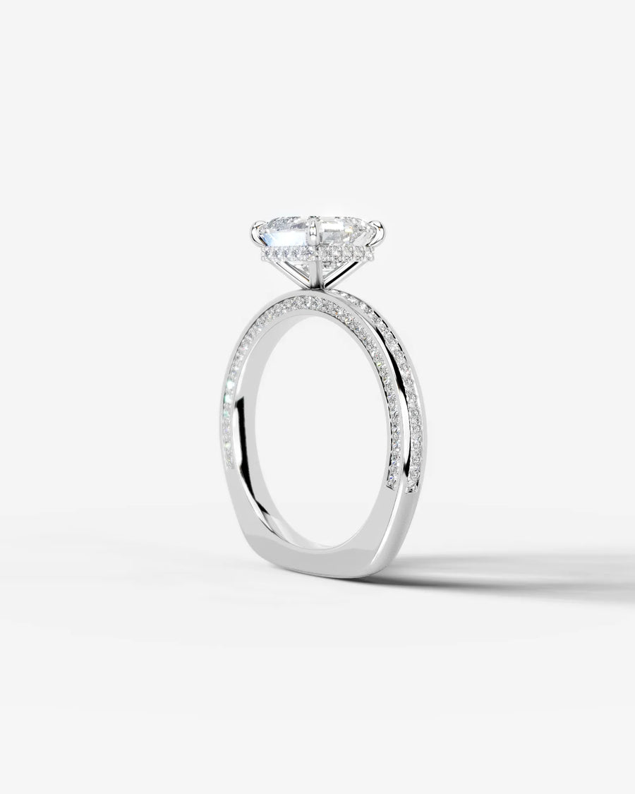 Pamela (Asscher) 14k White Gold 002