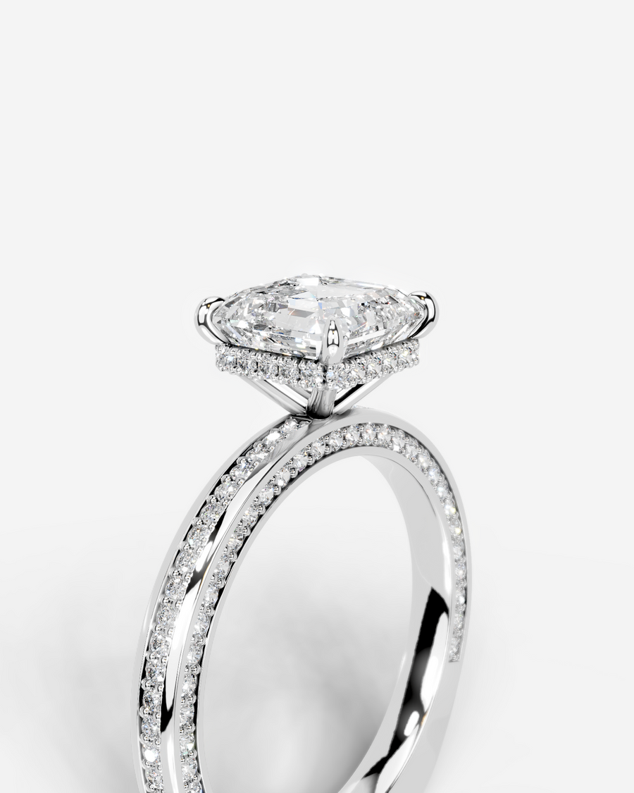 Pamela (Asscher) 14k White Gold 003