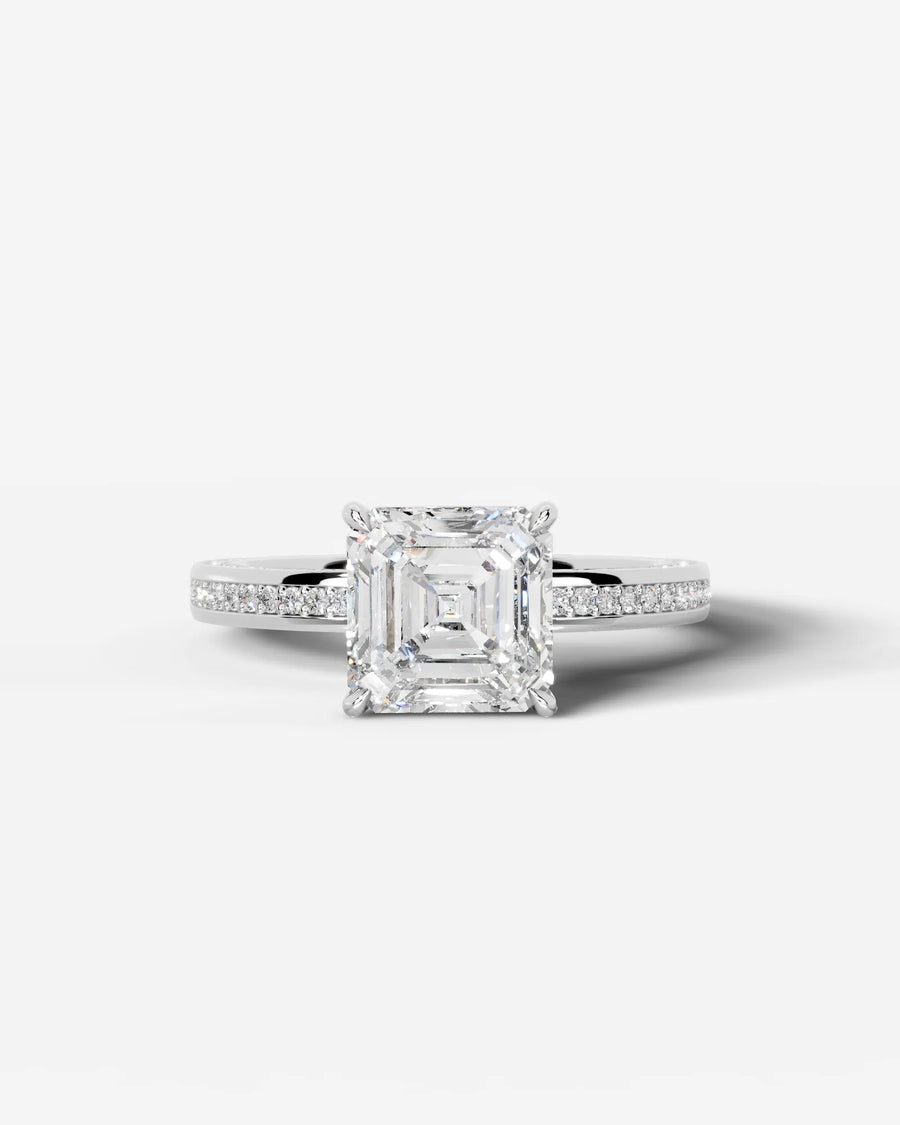 Pamela (Asscher) 14k White Gold 001
