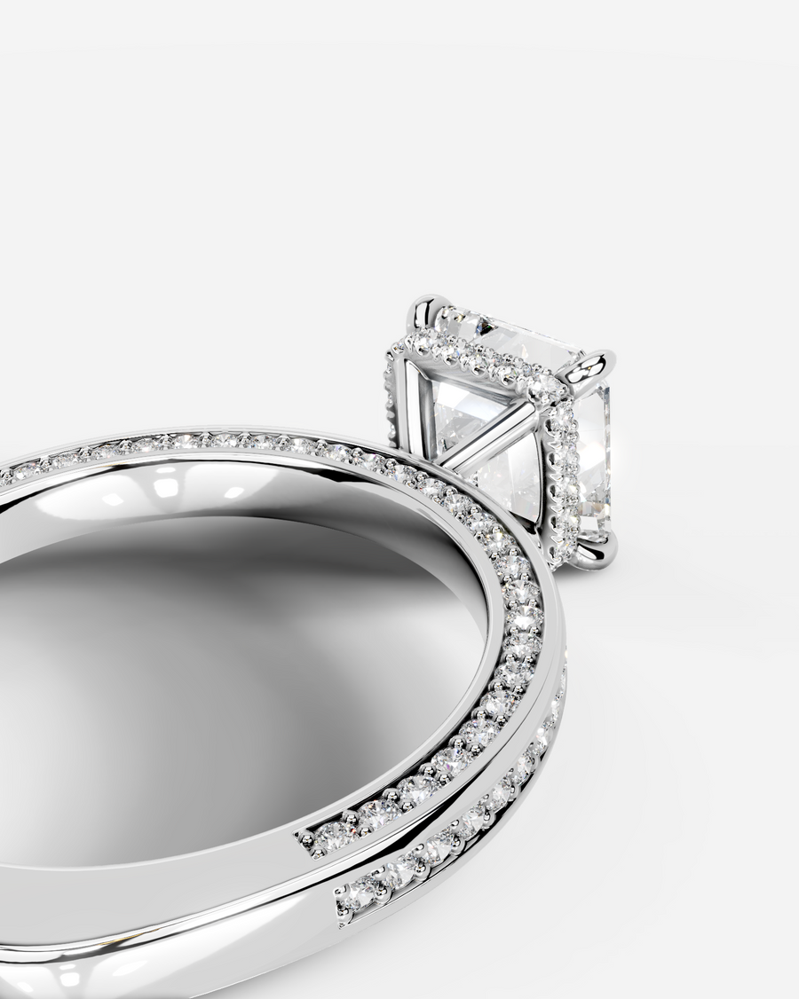 Pamela (Asscher) 14k White Gold 005