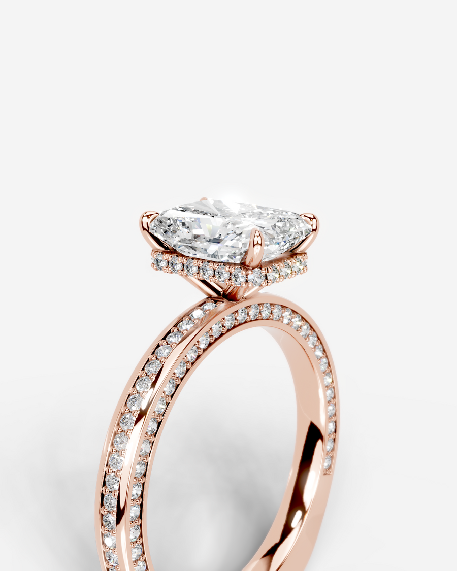 Pamela (Elongated Radiant) 14k Rose Gold 003