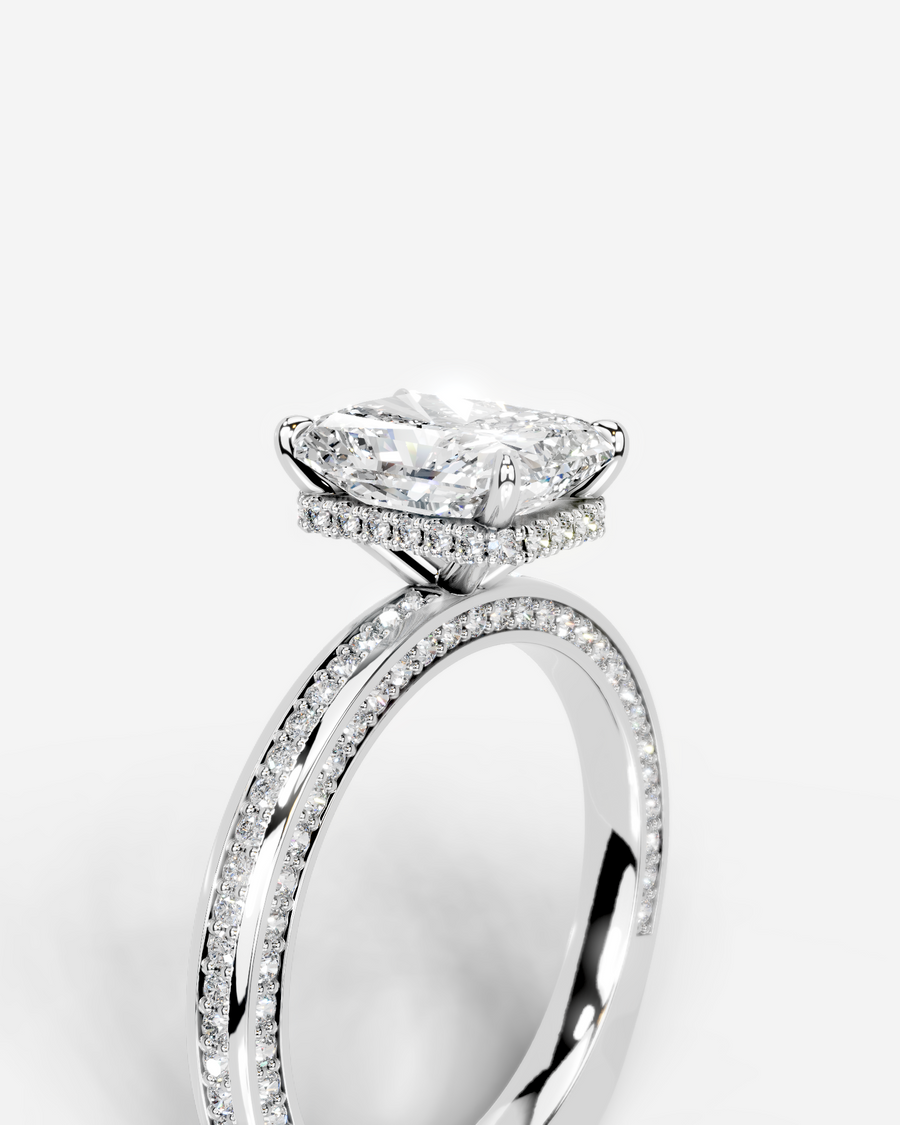 Pamela (Elongated Radiant) Platinum 003