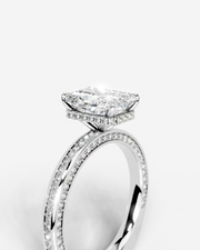 Pamela (Elongated Radiant) 18k White Gold 003