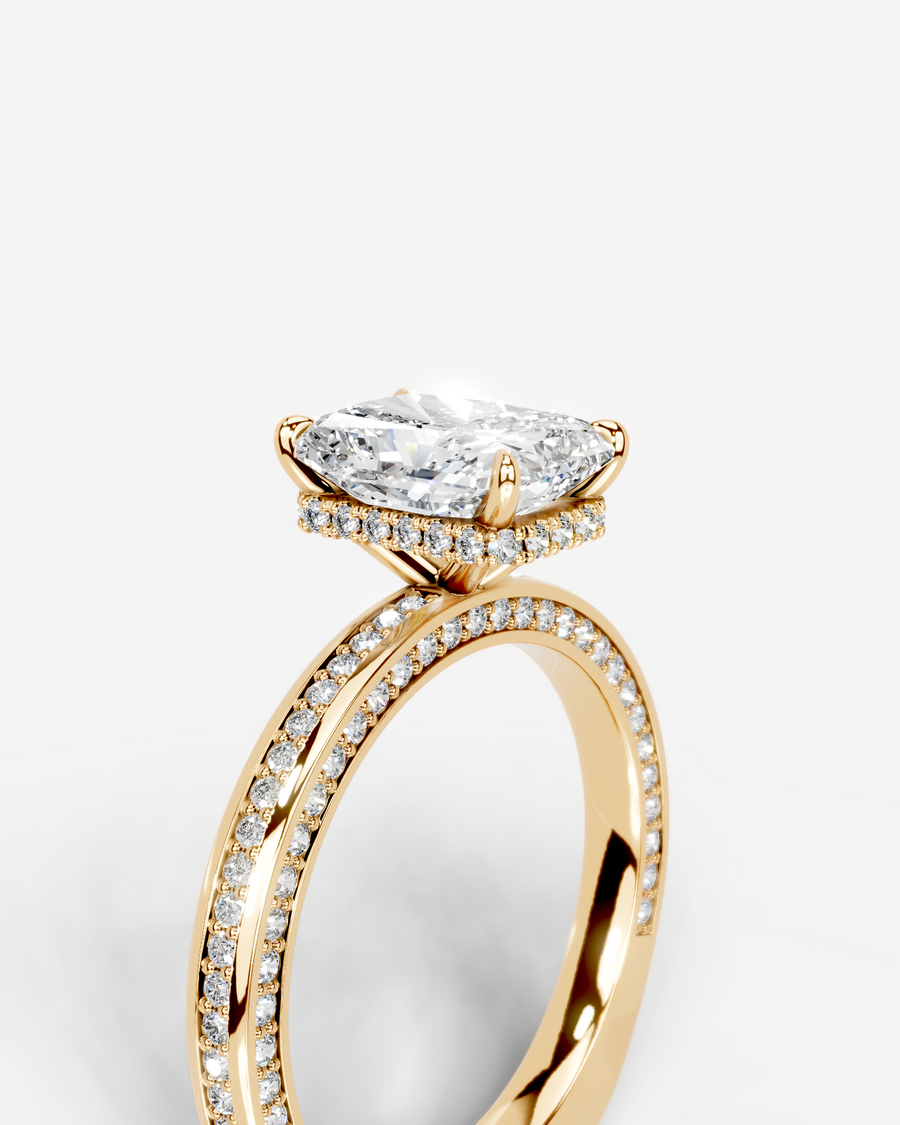 Pamela (Elongated Radiant) 14k Yellow Gold 003