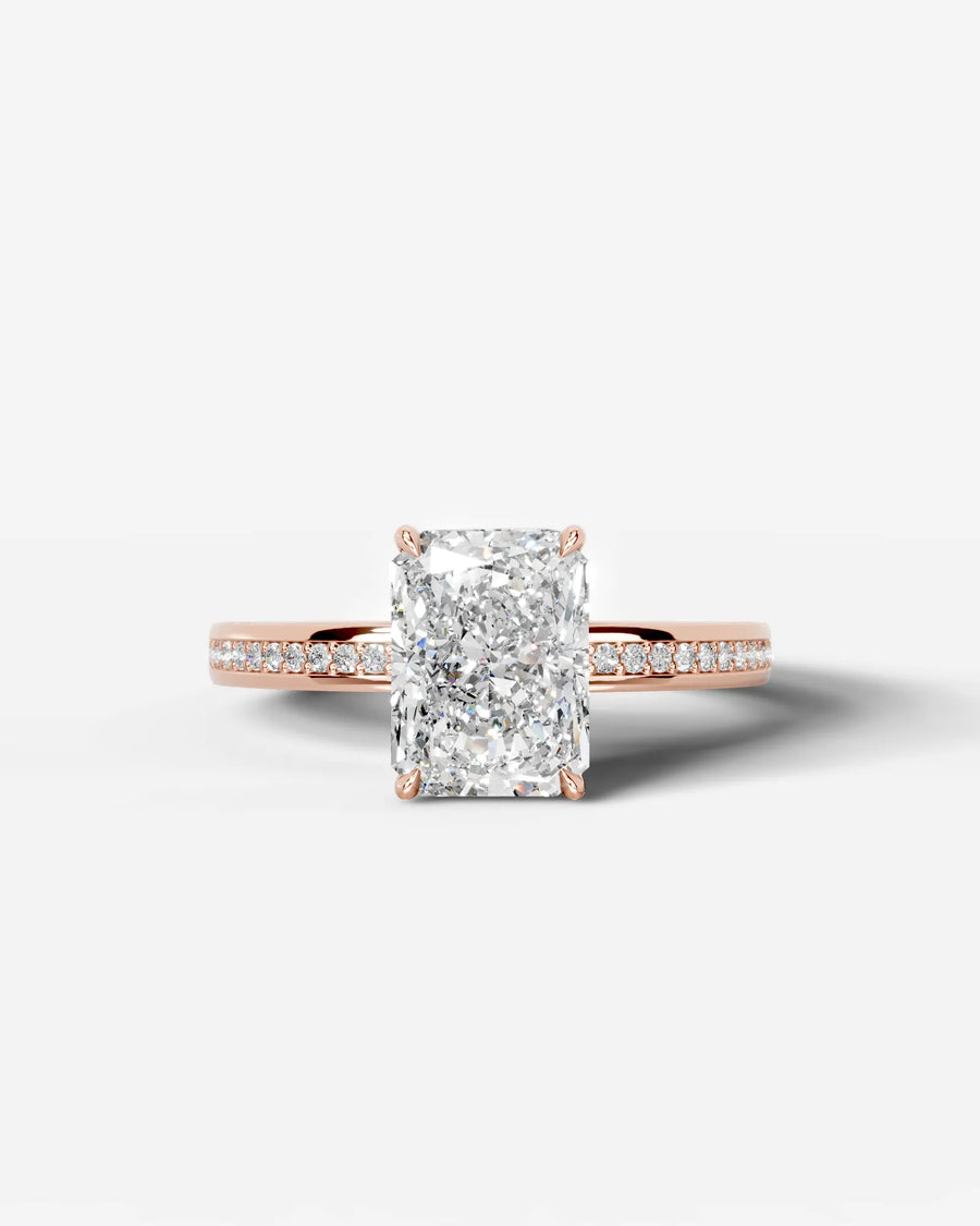 Pamela (Elongated Radiant) 14k Rose Gold 001